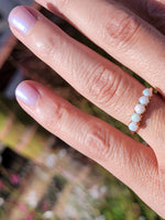 10ct gold antique 5 opal ring band