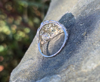 Platinum c.1920's Art Deco mine cut diamond ring