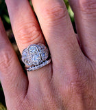 Platinum c.1920's Art Deco mine cut diamond ring