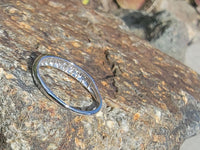 Platinum diamond channel vintage estate band