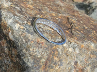 Platinum diamond channel vintage estate band
