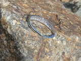 Platinum diamond channel vintage estate band