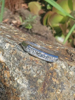 Platinum diamond channel vintage estate band