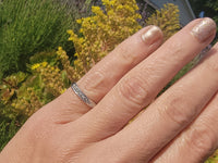 Platinum diamond channel vintage estate band