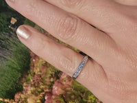 Platinum diamond channel vintage estate band