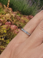 Platinum diamond channel vintage estate band