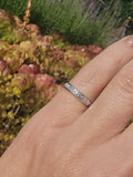 Platinum diamond channel vintage estate band