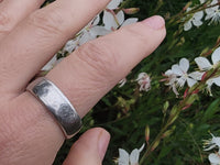 palladium 7.3mm estate men's wedding band - size 11