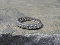 Platinum diamond estate eternity band - size 5.25