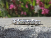 Platinum diamond estate eternity band - size 5.25