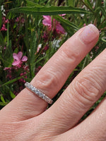 Platinum diamond estate eternity band - size 5.25
