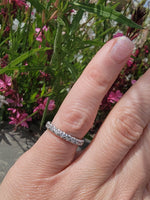 Platinum diamond estate eternity band - size 5.25