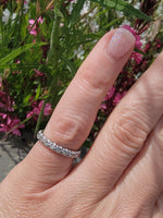 Platinum diamond estate eternity band - size 5.25