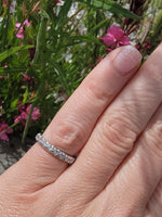 Platinum diamond estate eternity band - size 5.25