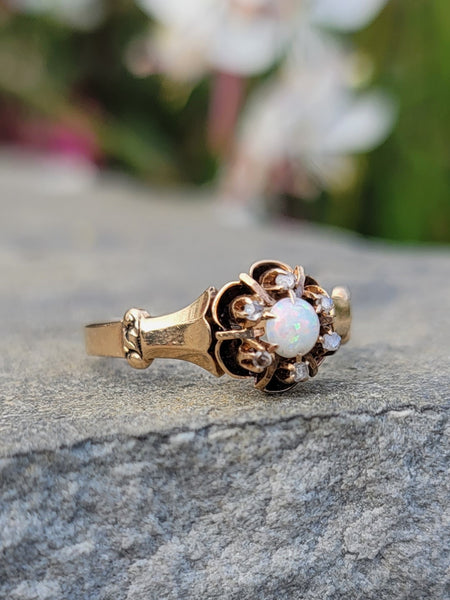 Antique Opal Ring – Rebekah Brooks Jewelry