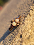 10k gold Victorian opal & pearl antique ring