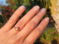 10k gold moonstone solitaire antique ring