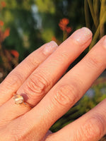 10k gold moonstone solitaire antique ring