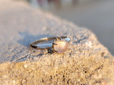 10k gold moonstone solitaire antique ring