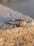 10k gold moonstone solitaire antique ring