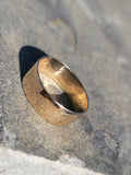 14k gold 8mm estate wedding band  - size 13.5+