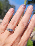 platinum Deco diamond vintage engagement ring