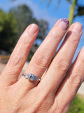 platinum Deco diamond vintage engagement ring