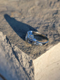 18k white gold c.1920's Art Deco sapphire & diamond ring