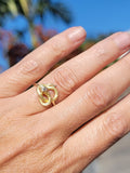 14k gold diamond SNAKE estate ring