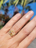 14k gold diamond SNAKE estate ring