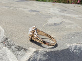10k gold Victorian opal & pearl antique ring