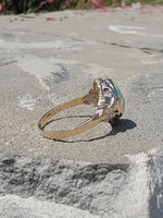 10k gold Deco c.1930's 1940's opal ring