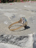 10k gold Deco c.1930's 1940's opal ring