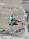 10k gold Deco c.1930's 1940's opal ring