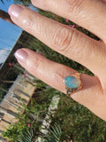 10k gold Deco c.1930's 1940's opal ring