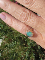 10k gold Deco c.1930's 1940's opal ring
