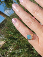 10k gold Deco c.1930's 1940's opal ring