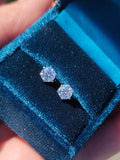 14k white gold diamond studs earrings -  1.00ct tw GIA CERTIFIED