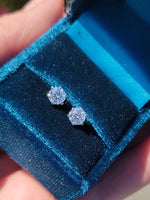 14k white gold diamond studs earrings -  1.00ct tw GIA CERTIFIED