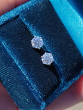 14k white gold diamond studs earrings -  1.00ct tw GIA CERTIFIED