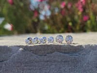 14k white gold diamond studs earrings -  1.00ct tw GIA CERTIFIED