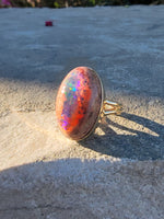 14k yellow gold cantera opal estate ring