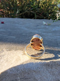 14k yellow gold cantera opal estate ring