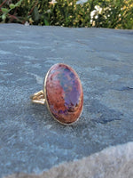 14k yellow gold cantera opal estate ring