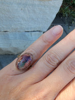 14k yellow gold cantera opal estate ring
