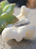 platinum 2.4mm ART DECO 8 diamond vintage engraved floral wedding band