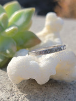 platinum 2.4mm ART DECO 8 diamond vintage engraved floral wedding band