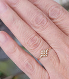 10k gold Victorian seed pearl ring