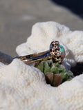 10k gold Victorian opal & pearl antique ring