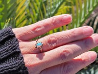 10k gold Victorian opal & pearl antique ring